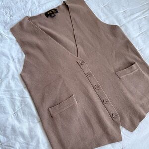 Truth Brown Button-Up Vest